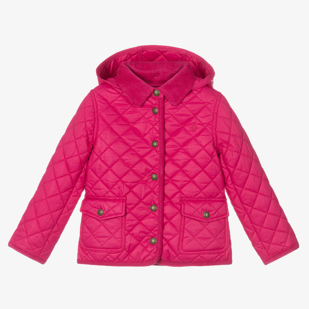Polo Ralph Lauren - Girls Pink Quilted Jacket | Childrensalon