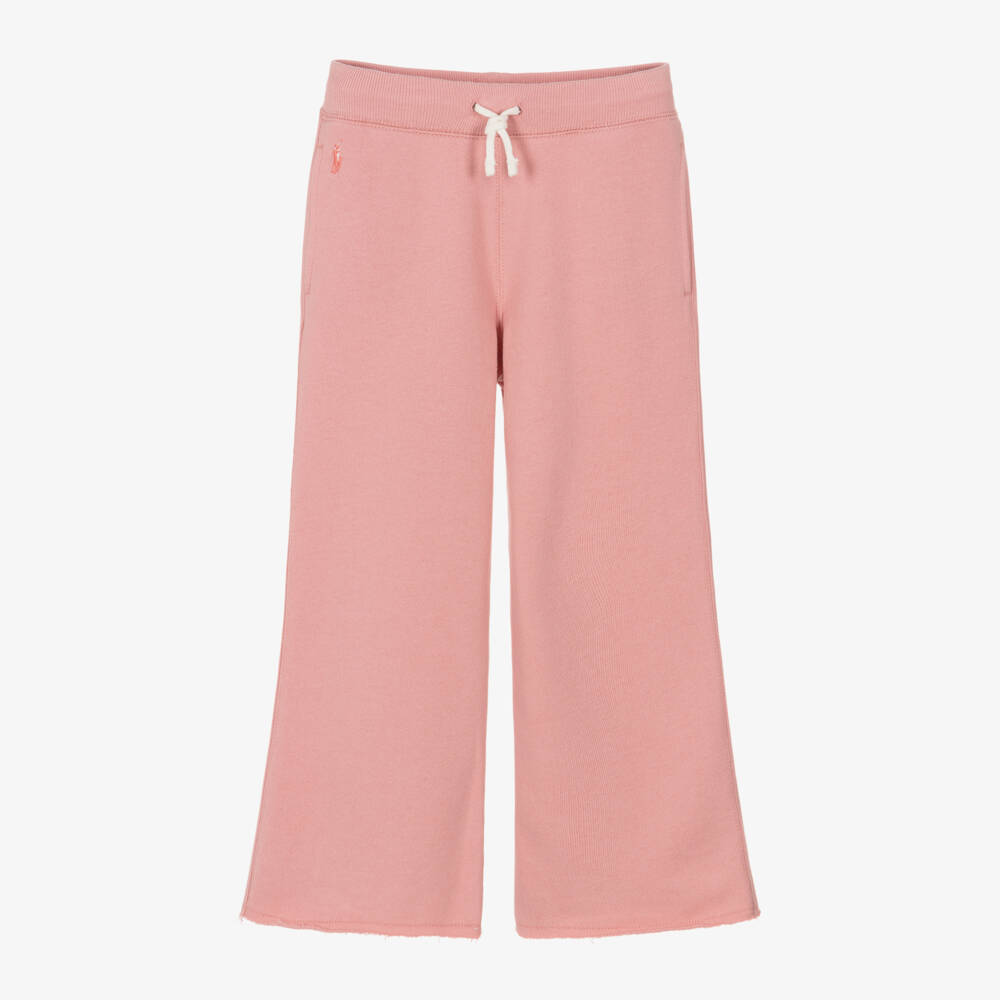 Ralph Lauren-Girls Pink Relaxed Fit Trousers | Childrensalon Outlet