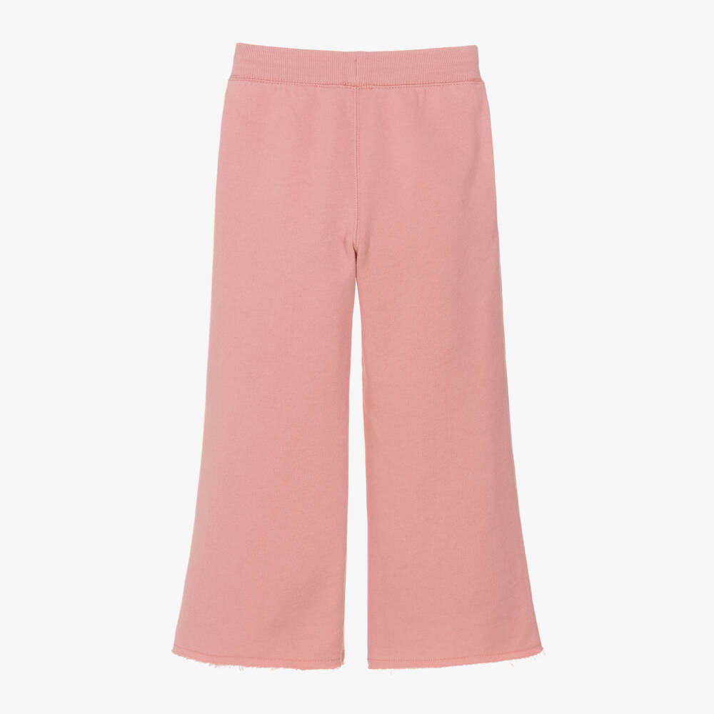 Ralph Lauren-بنطلون رياضي بأرجل واسعة قطن لون زهري  | Childrensalon Outlet