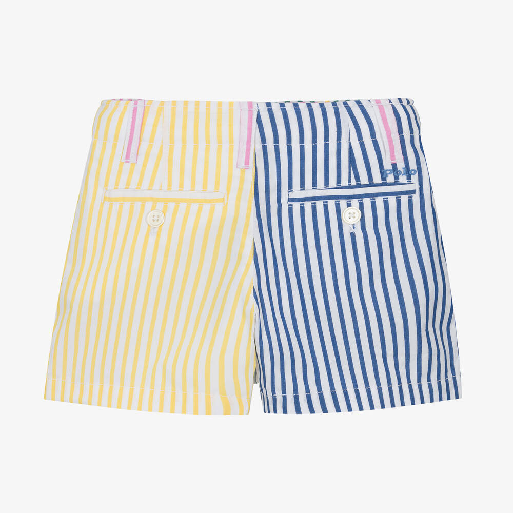 Ralph Lauren-شورت مقلم قطن بوبلين لون زهري للأولاد | Childrensalon Outlet