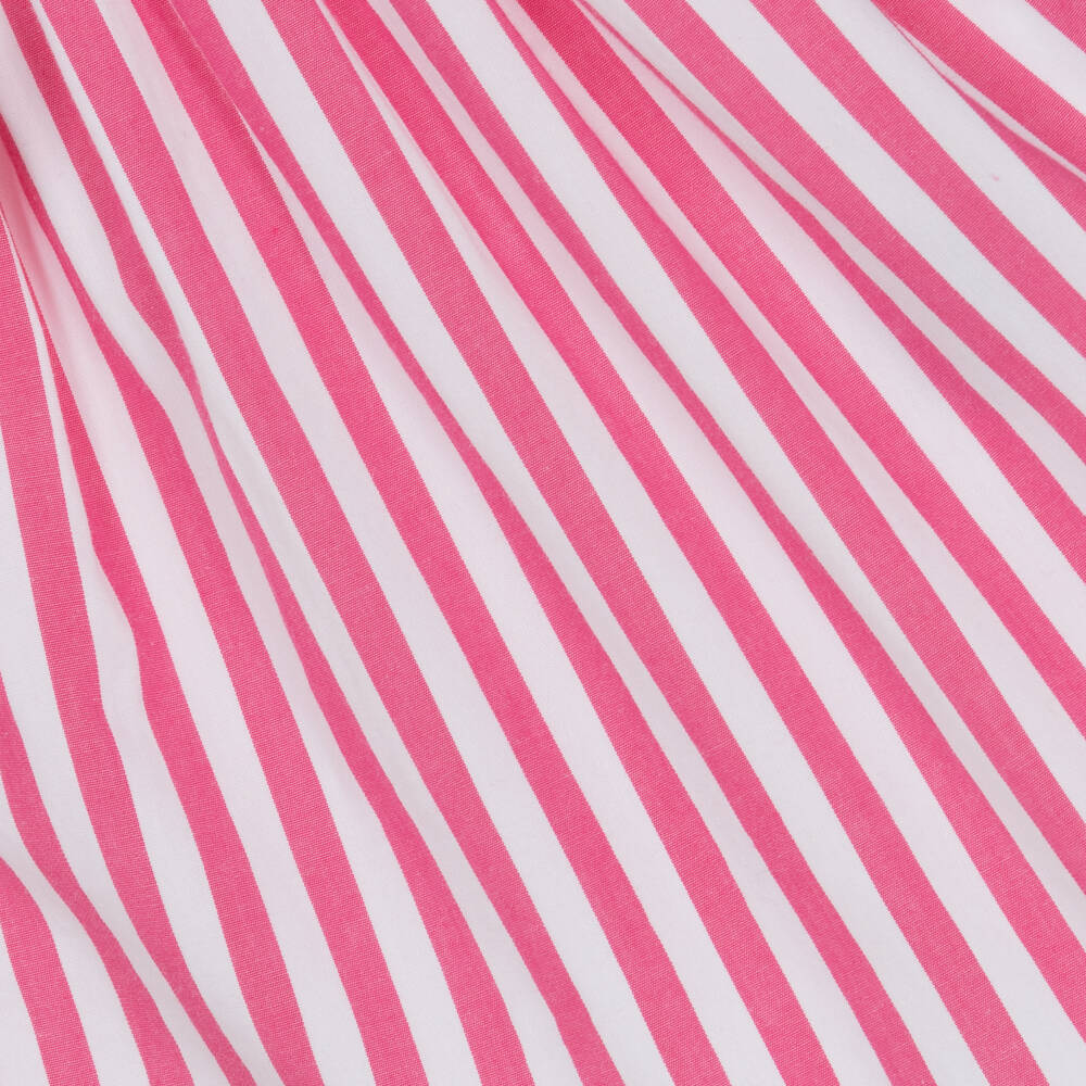 Ralph Lauren-Girls Pink Striped Cotton Shirt Dress | Childrensalon Outlet