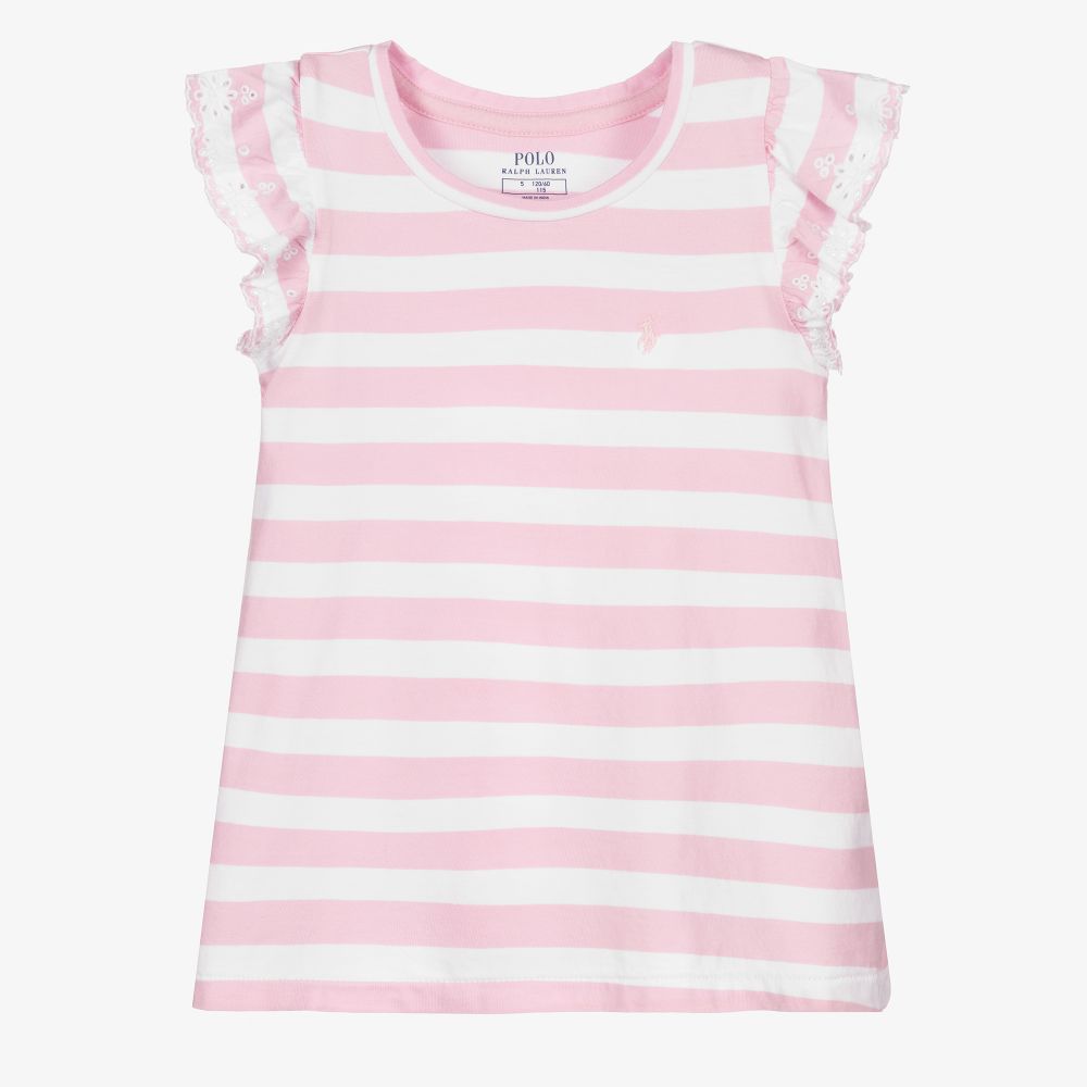 Striped t shirt for girls hot sale