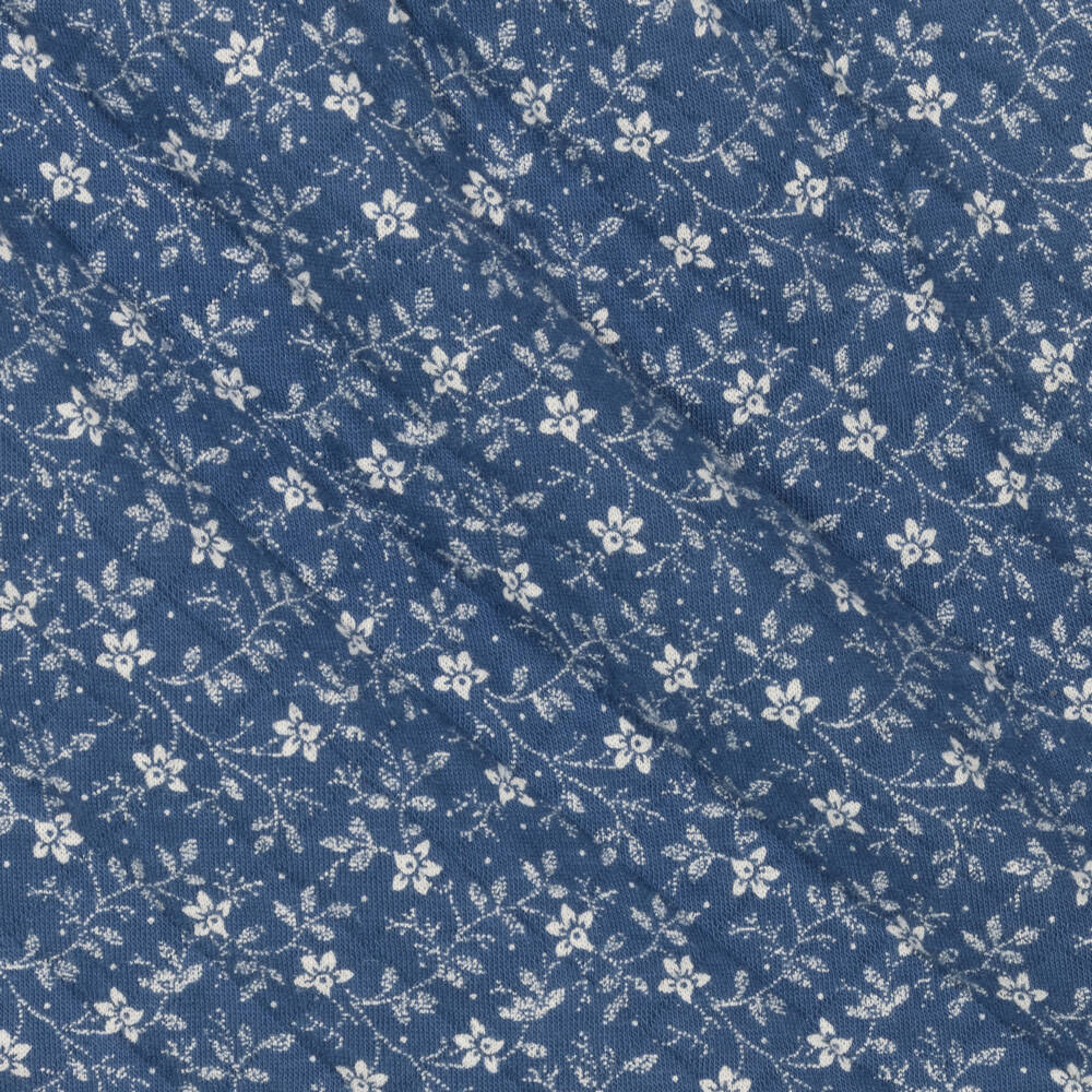 رالف لورين-تنورة بطبعة ورود قطن جيرسي لون أزرق | Childrensalon Outlet