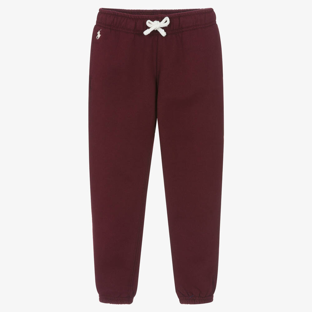 Ralph Lauren - Jogging rouge en coton Fille | Childrensalon