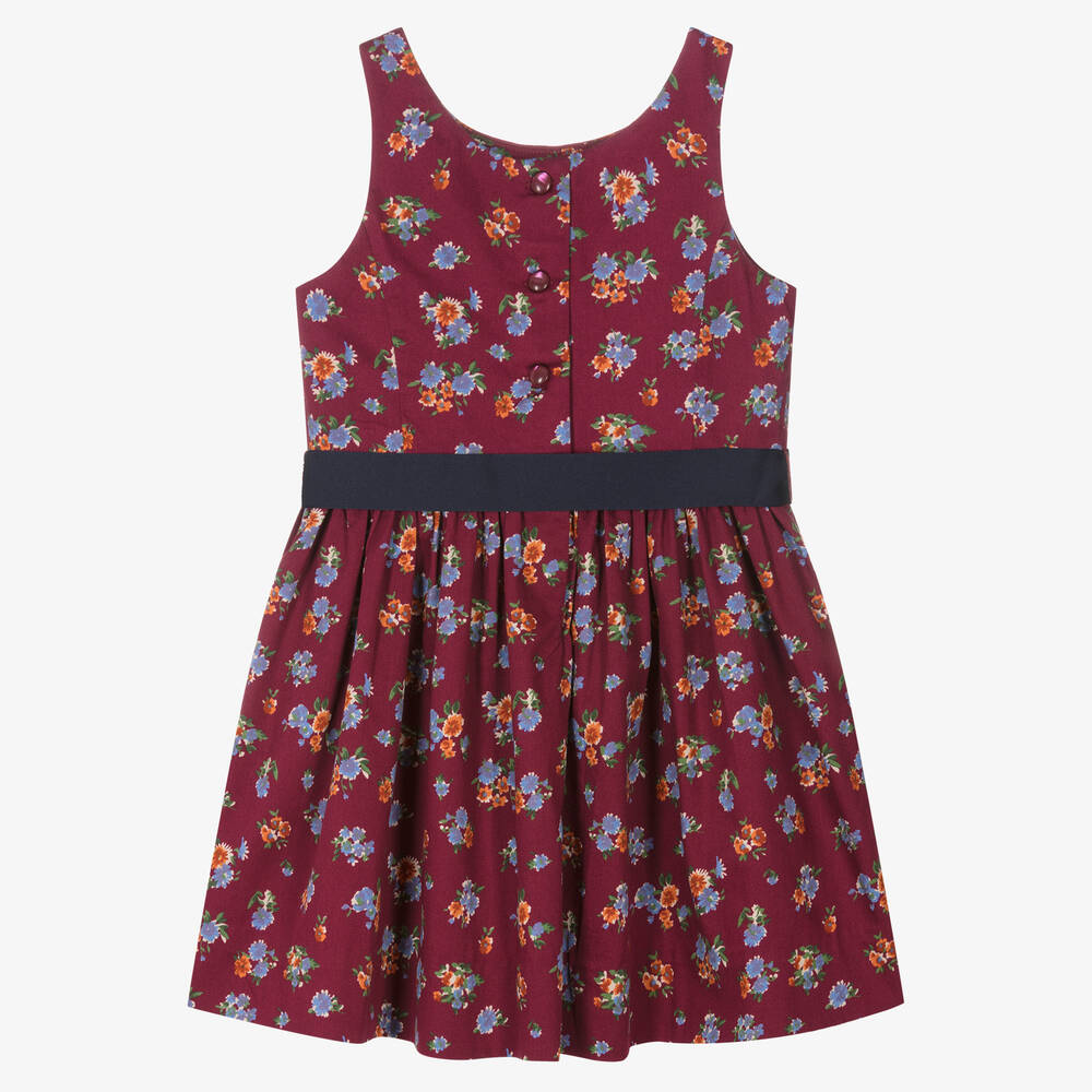 Ralph lauren red floral dress new arrivals