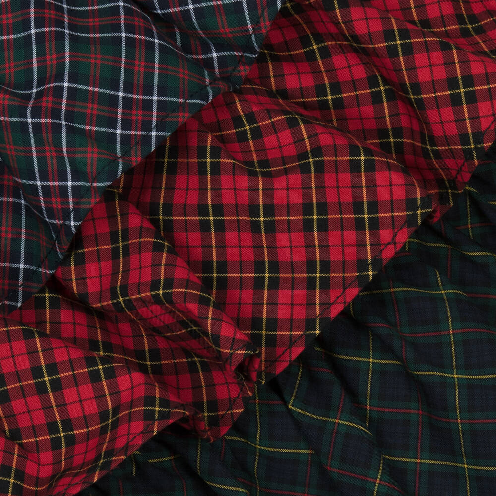 Ralph Lauren-Girls Red & Navy Blue Cotton Plaid Skirt | Childrensalon Outlet