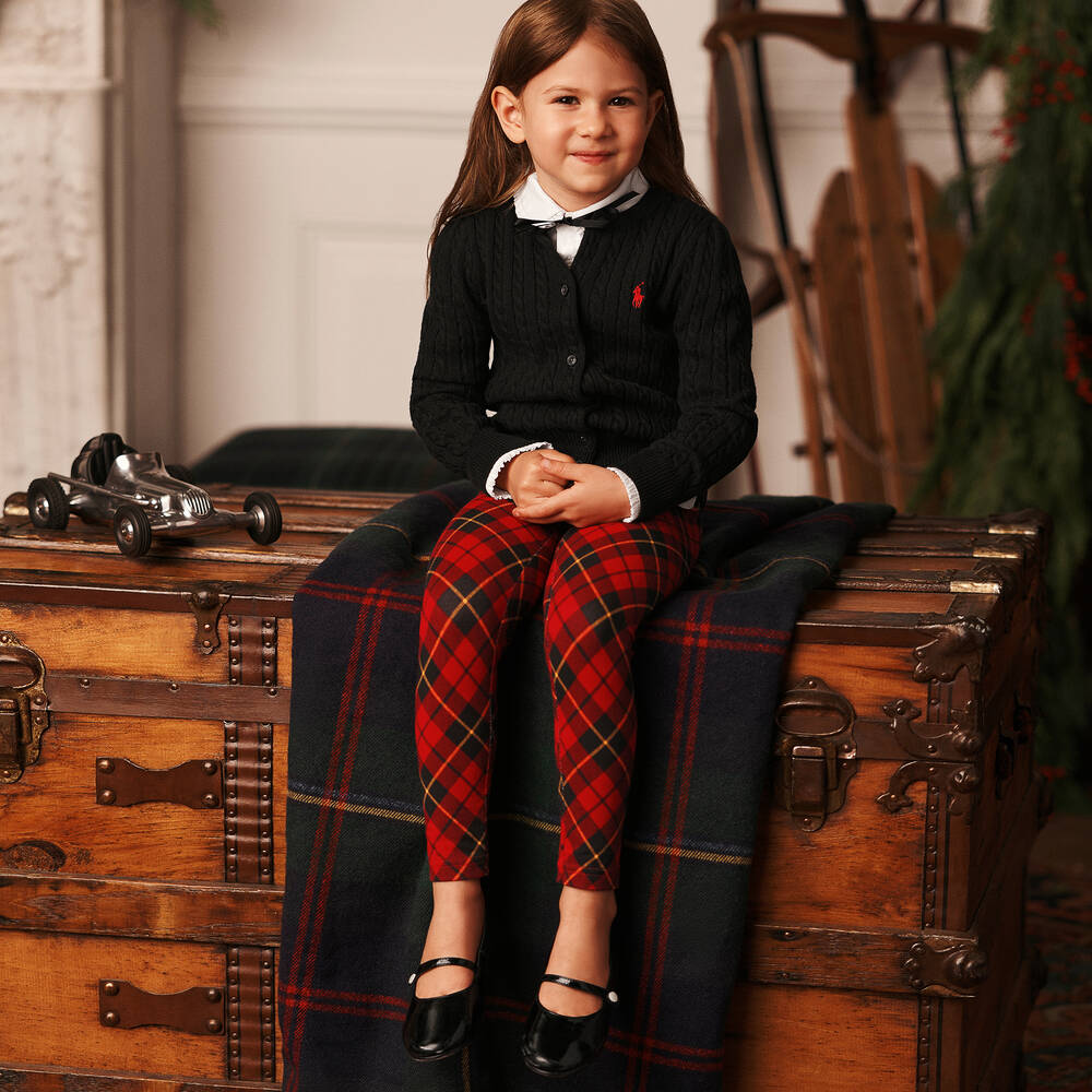 Girls shop tartan leggings