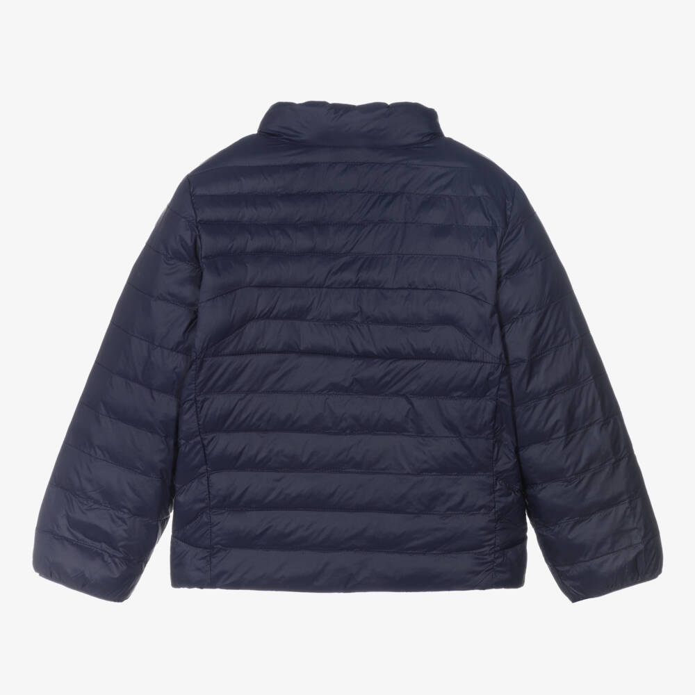 Ralph Lauren-Girls Reversible Blue & Pink Jacket | Childrensalon Outlet