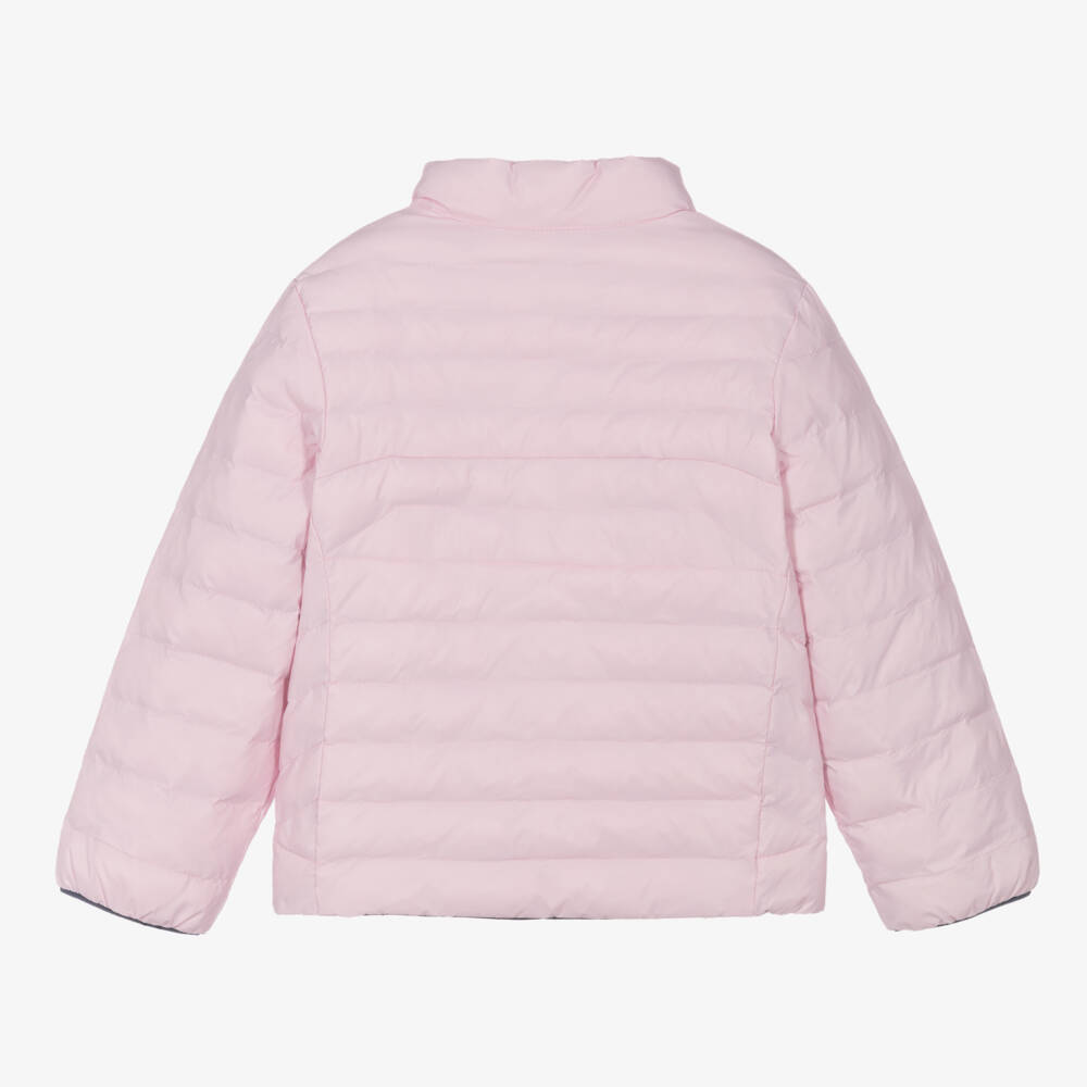 Ralph Lauren-Girls Reversible Blue & Pink Jacket | Childrensalon Outlet
