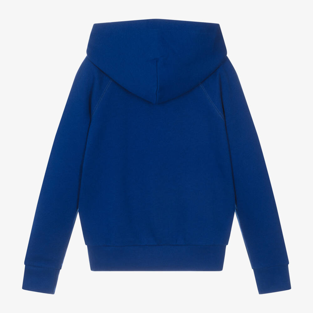 رالف لورين-هودي قطن لون أزرق للبنات | Childrensalon Outlet