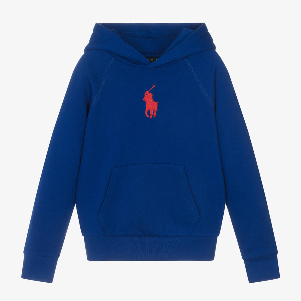 Ralph Lauren-Girls Royal Blue Hoodie | Childrensalon Outlet