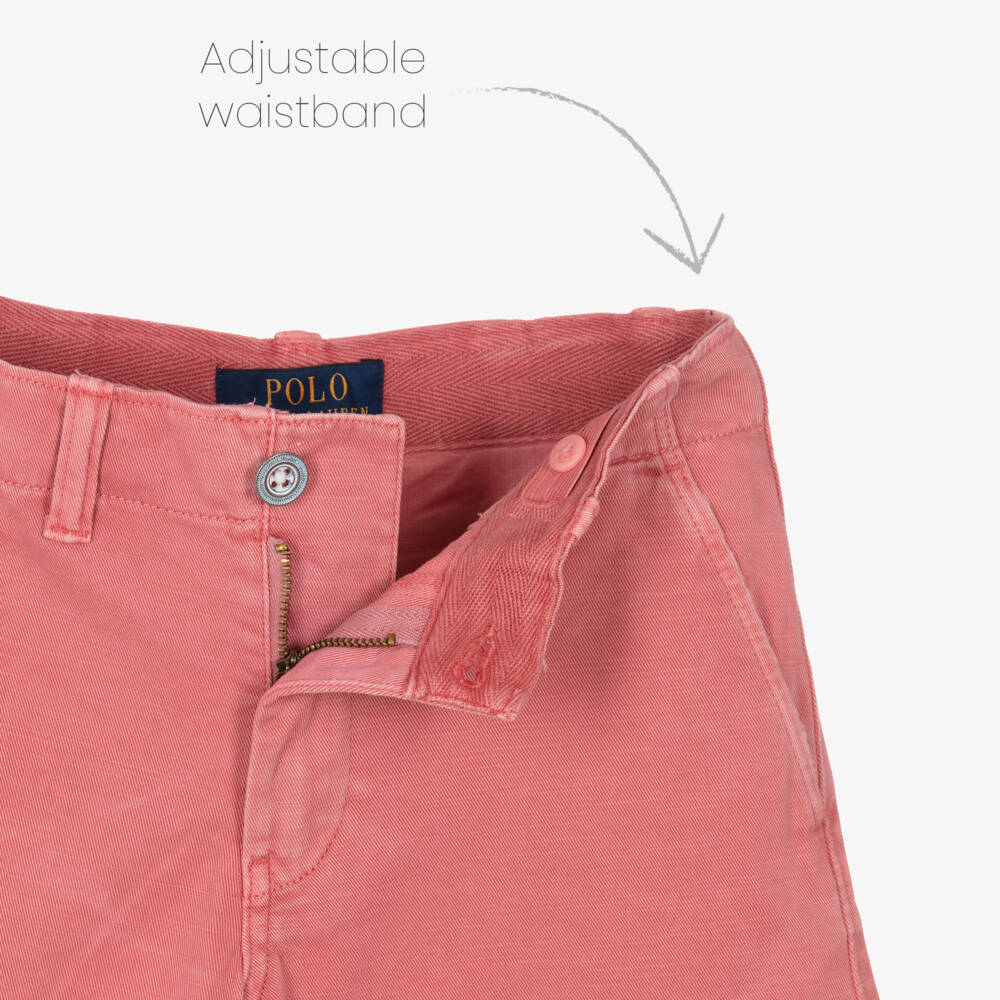 Ralph Lauren-Розовые шорты чино | Childrensalon Outlet