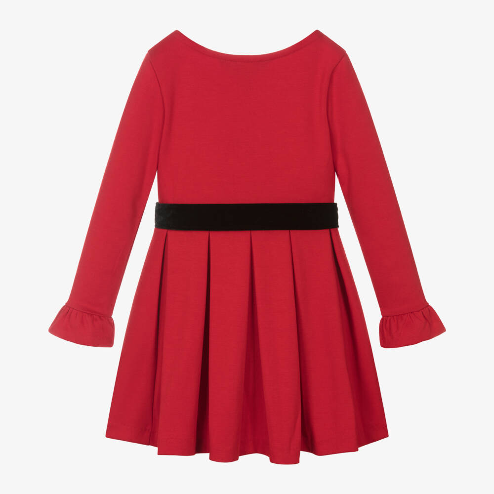 Ralph Lauren-Girls Scarlet Jersey Dress | Childrensalon Outlet