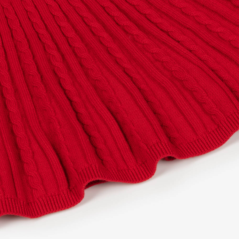 Ralph Lauren-Girls Scarlet Knit Skirt Ensemble | Childrensalon Outlet