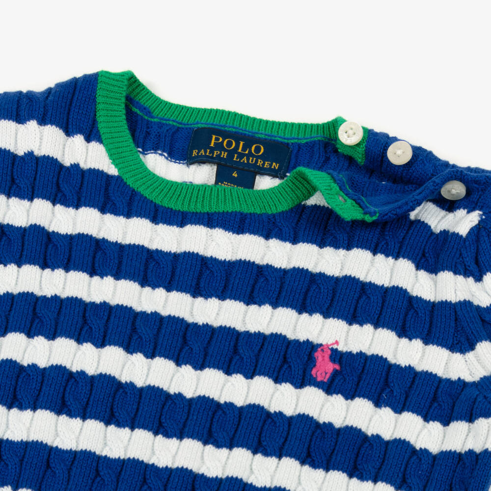 Ralph Lauren-Girls Sky Cotton Knit Ensemble | Childrensalon Outlet