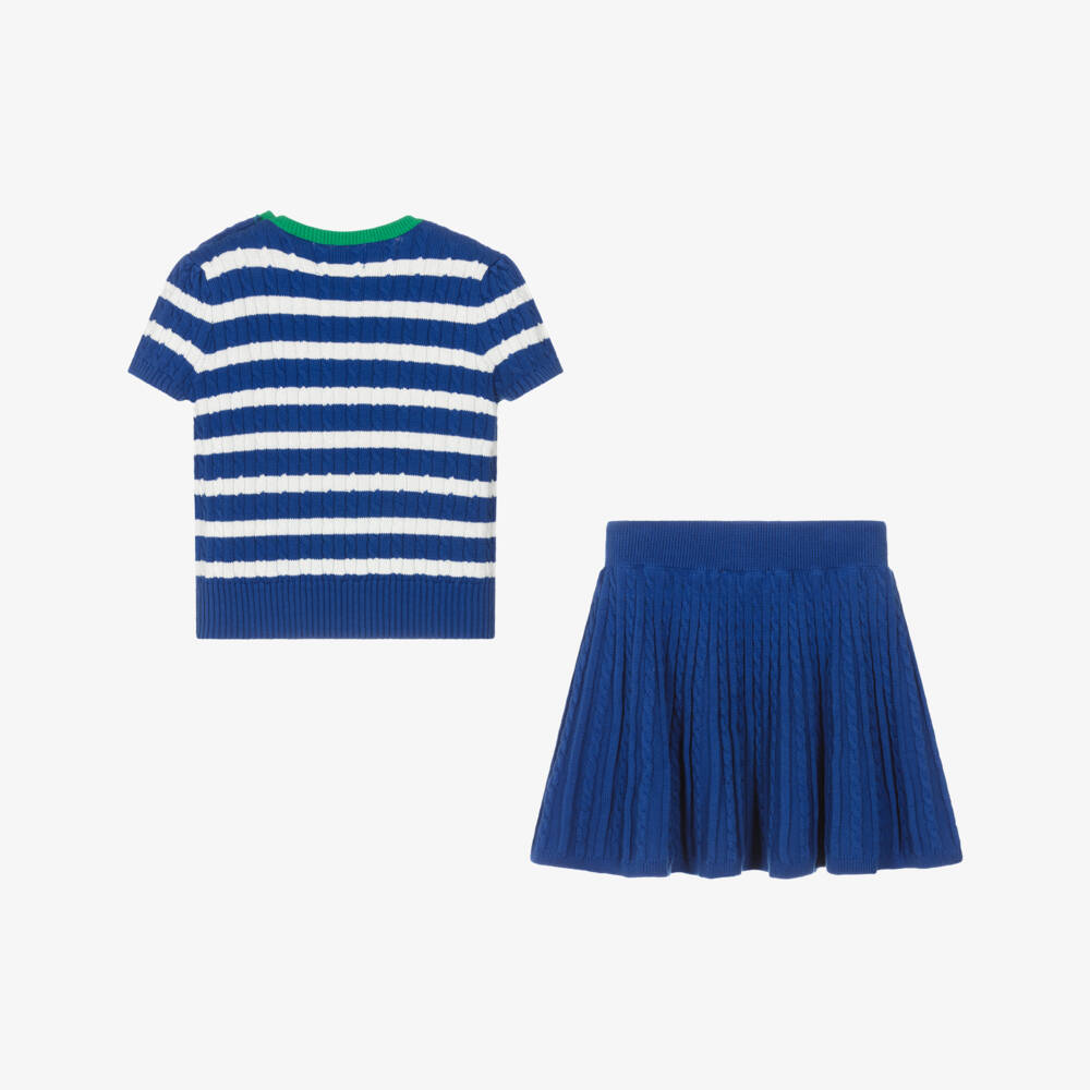 Ralph Lauren-Girls Sky Cotton Knit Ensemble | Childrensalon Outlet