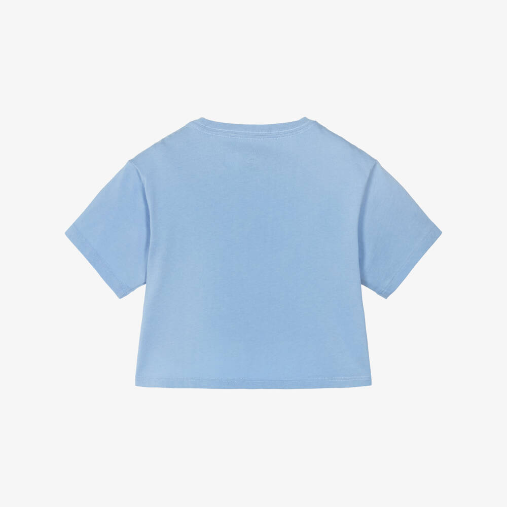 Ralph Lauren-تيشيرت أزرق ناعم للبنات | Childrensalon Outlet