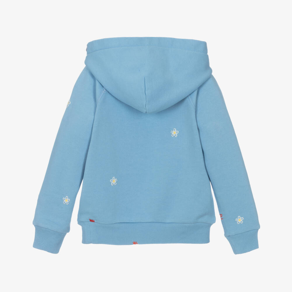 Ralph Lauren-Girls Soft Blue Daisies Sweatshirt | Childrensalon Outlet