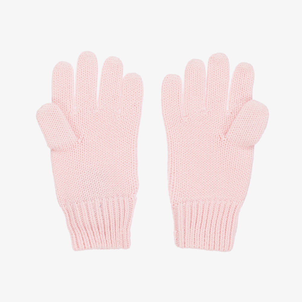 Ralph Lauren-Girls Soft Pink Cotton Gloves | Childrensalon Outlet