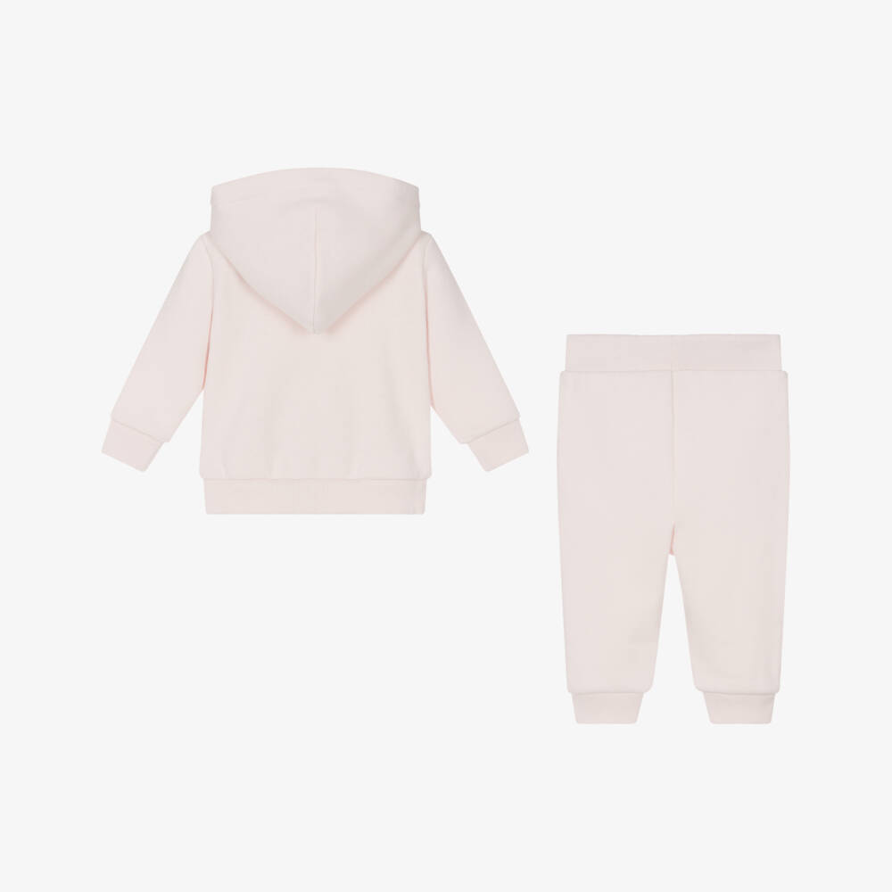 Ralph Lauren-Girls Soft Pink Jersey Set | Childrensalon Outlet