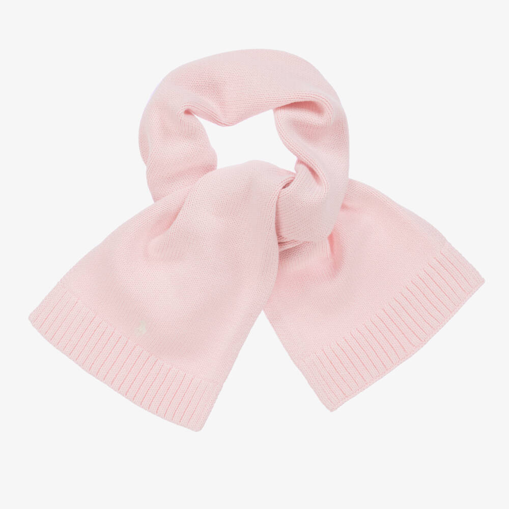 Ralph Lauren-Girls Soft Pink Knit Scarf | Childrensalon Outlet