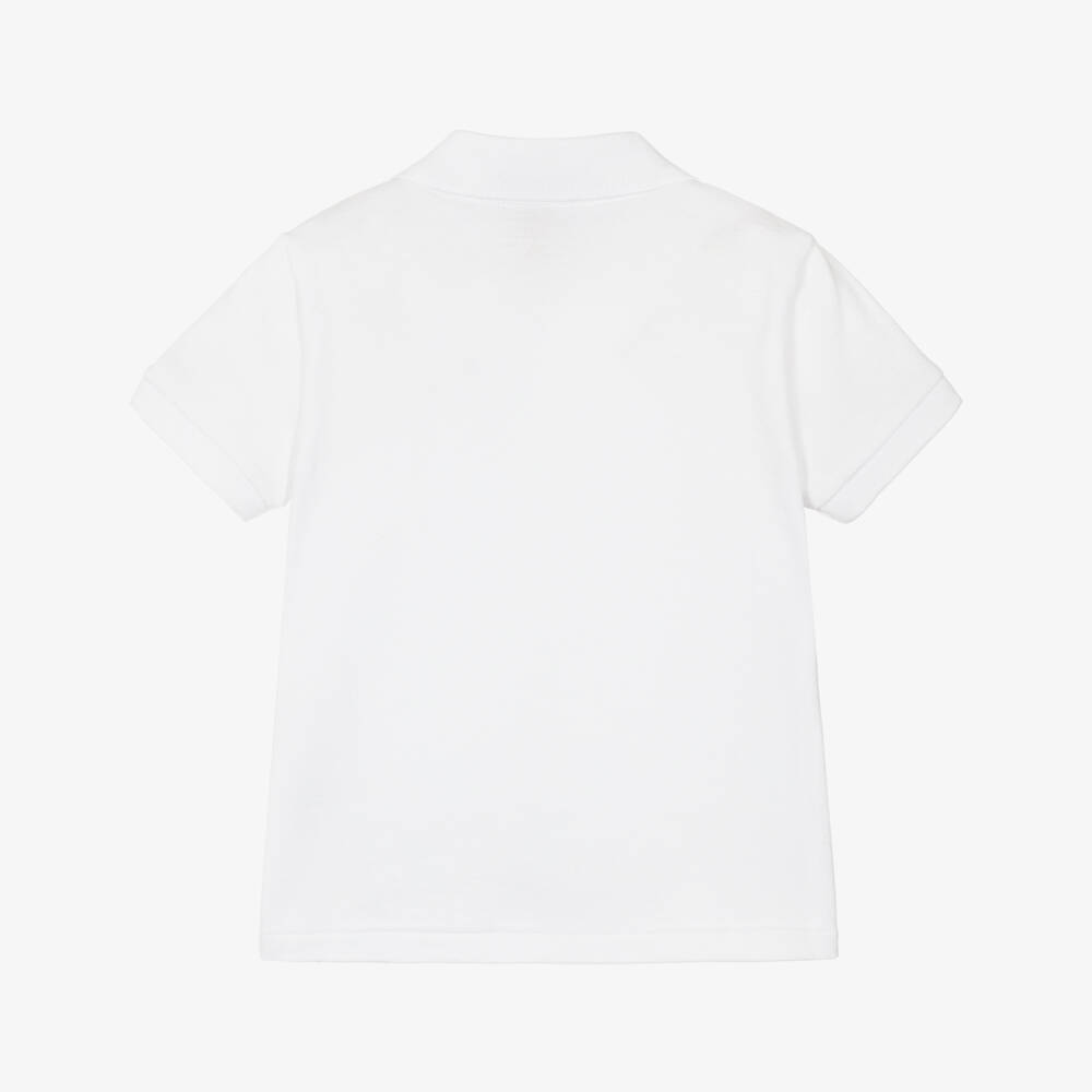 Ralph Lauren-Girls Soft White Buttoned Polo | Childrensalon Outlet