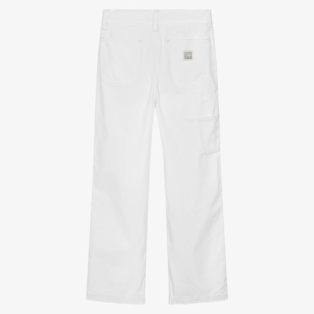 Ralph Lauren-بنطلون أبيض ناعم للبنات | Childrensalon Outlet