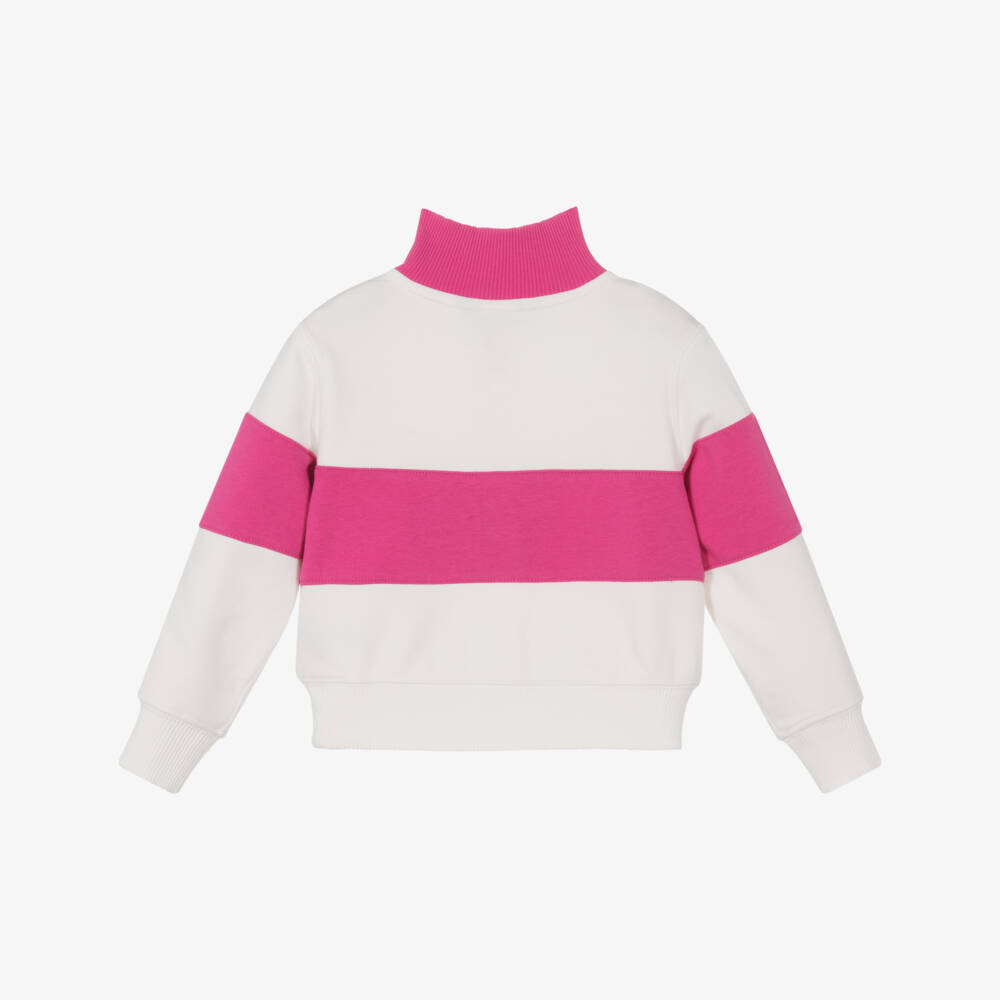Ralph Lauren-Girls Sporty Pink Zip Pullover | Childrensalon Outlet