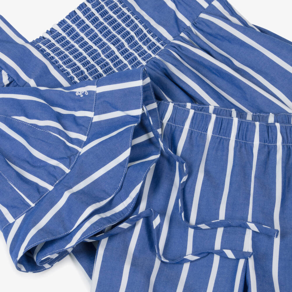 Ralph Lauren-Костюм из синего хлопка в полоску для девочек | Childrensalon Outlet