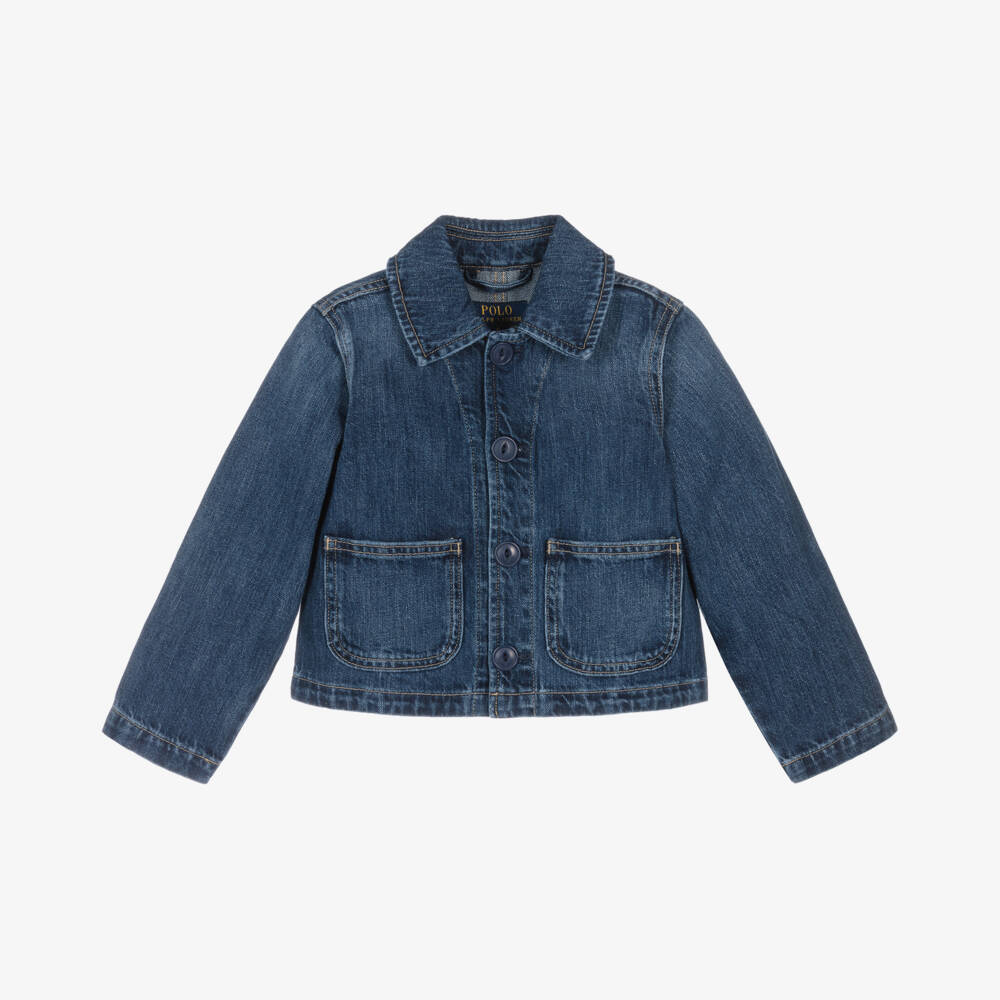 Ralph Lauren-Girls Stylish Indigo Denim Jacket | Childrensalon Outlet