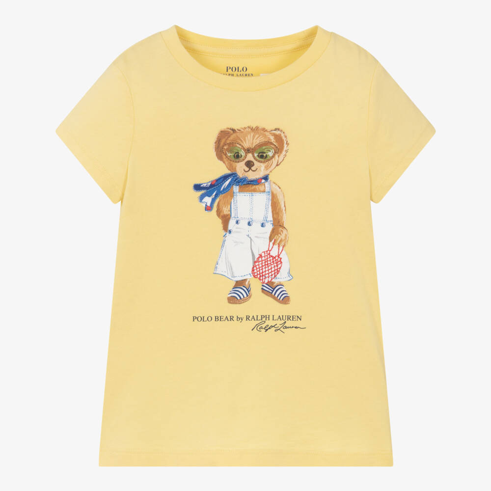 Ralph Lauren-Girls Sunny Bear Knit Tee | Childrensalon Outlet