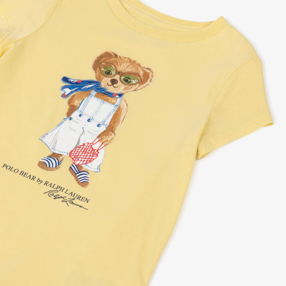 Ralph Lauren-Girls Sunny Bear Knit Tee | Childrensalon Outlet