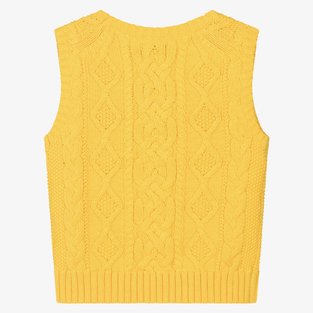 Ralph Lauren-Солнечный хлопковый вязаный жилет для девочек | Childrensalon Outlet