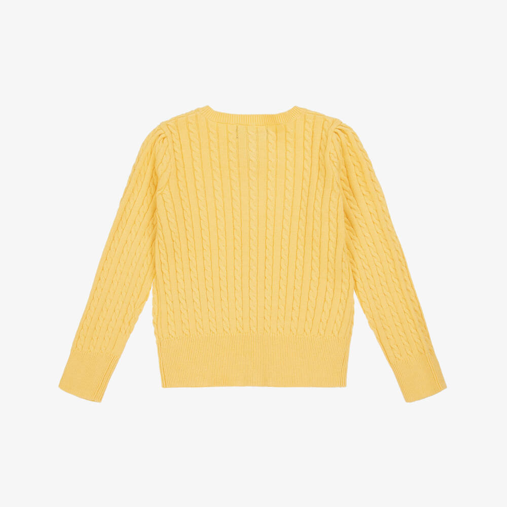 Ralph Lauren-Girls Sunny Knit Cotton Sweater | Childrensalon Outlet