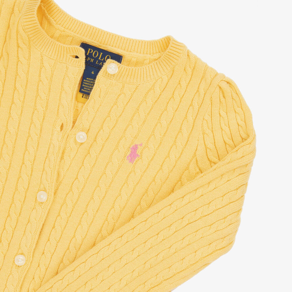 Ralph Lauren-Girls Sunny Knit Cotton Sweater | Childrensalon Outlet