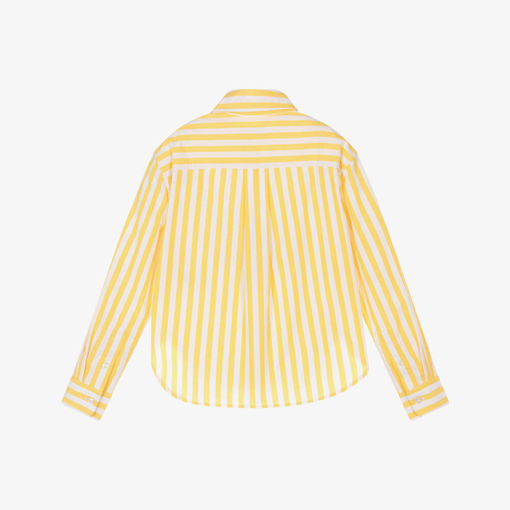 Ralph Lauren-Girls Sunny Stripe Cotton Blouse | Childrensalon Outlet