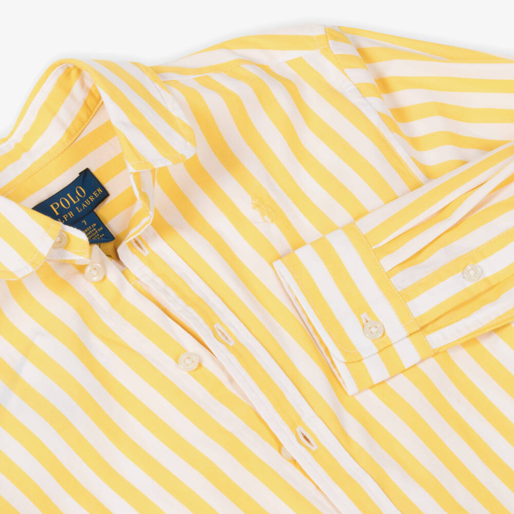 Ralph Lauren-Girls Sunny Stripe Cotton Blouse | Childrensalon Outlet