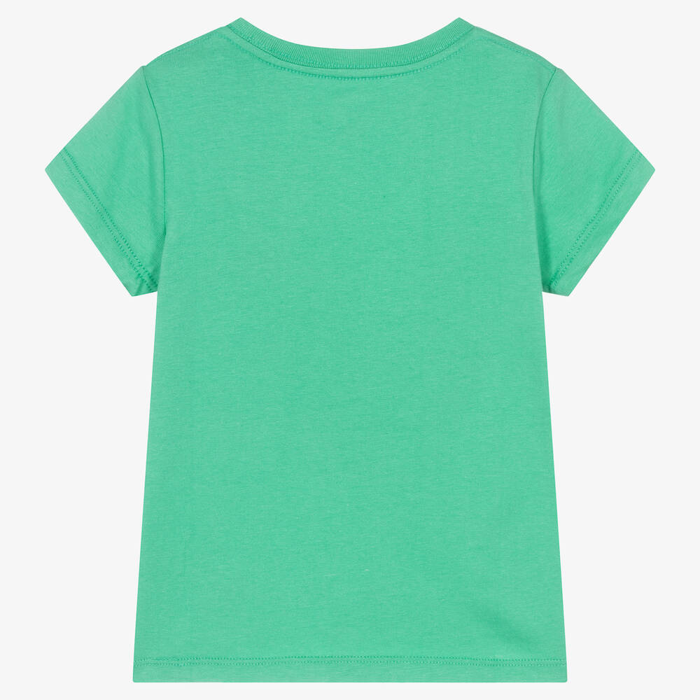 Ralph Lauren-Girls Turquoise Green T-Shirt  | Childrensalon Outlet
