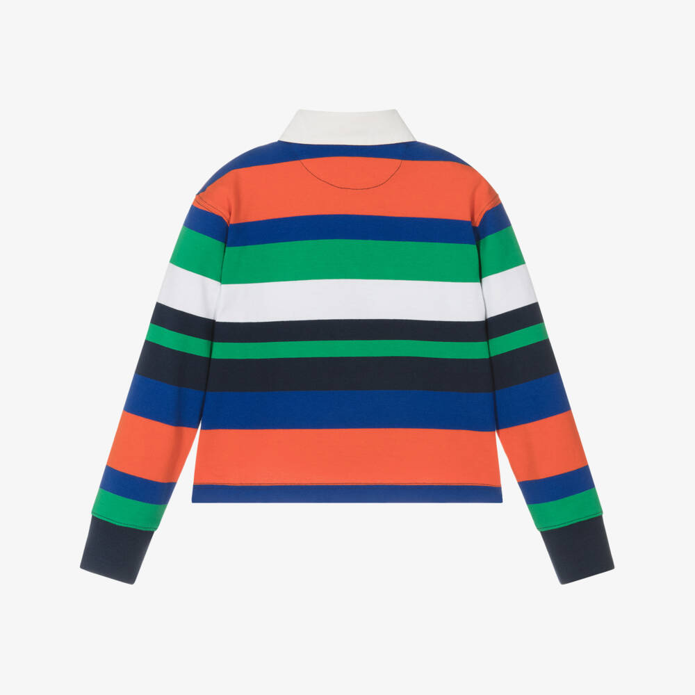 Ralph Lauren-Girls Vibrant Cotton Rugby Top | Childrensalon Outlet