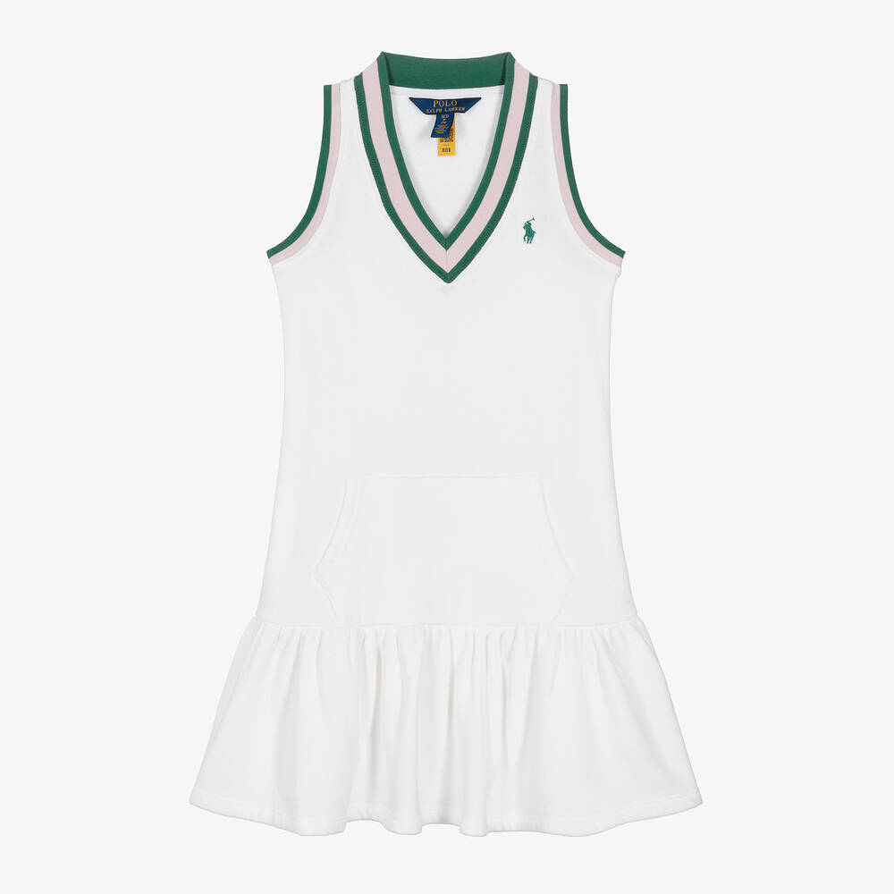 Girls white tennis dress deals