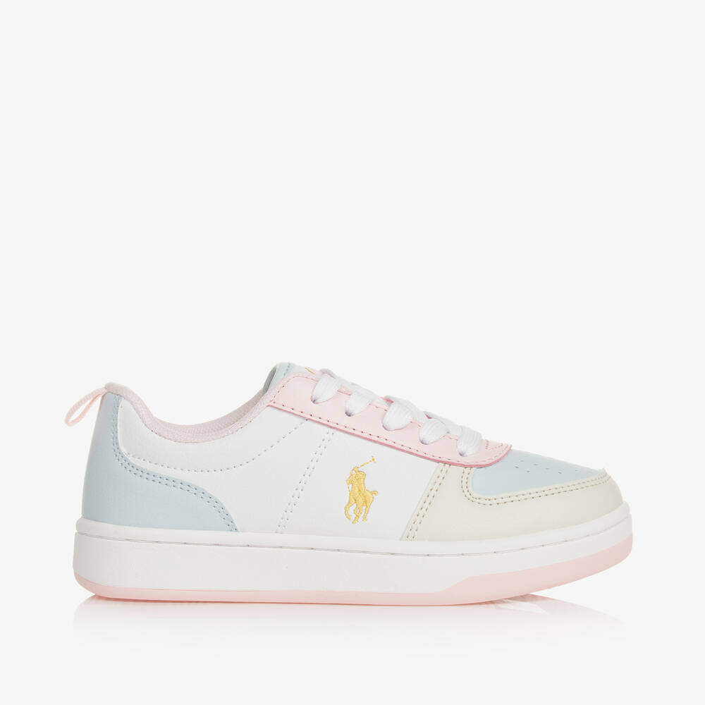 Girls ralph lauren trainers discount