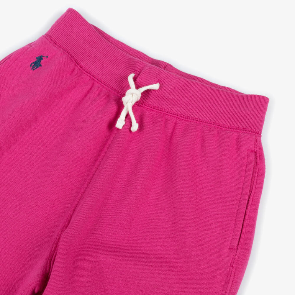 Ralph Lauren-Girls Wide Leg Pink Trousers | Childrensalon Outlet