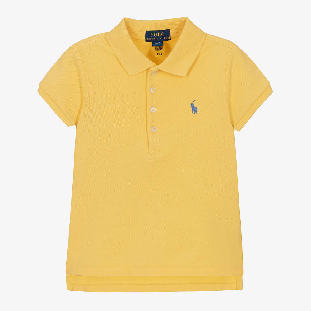 Polo Ralph Lauren - Желтая хлопковая рубашка поло | Childrensalon