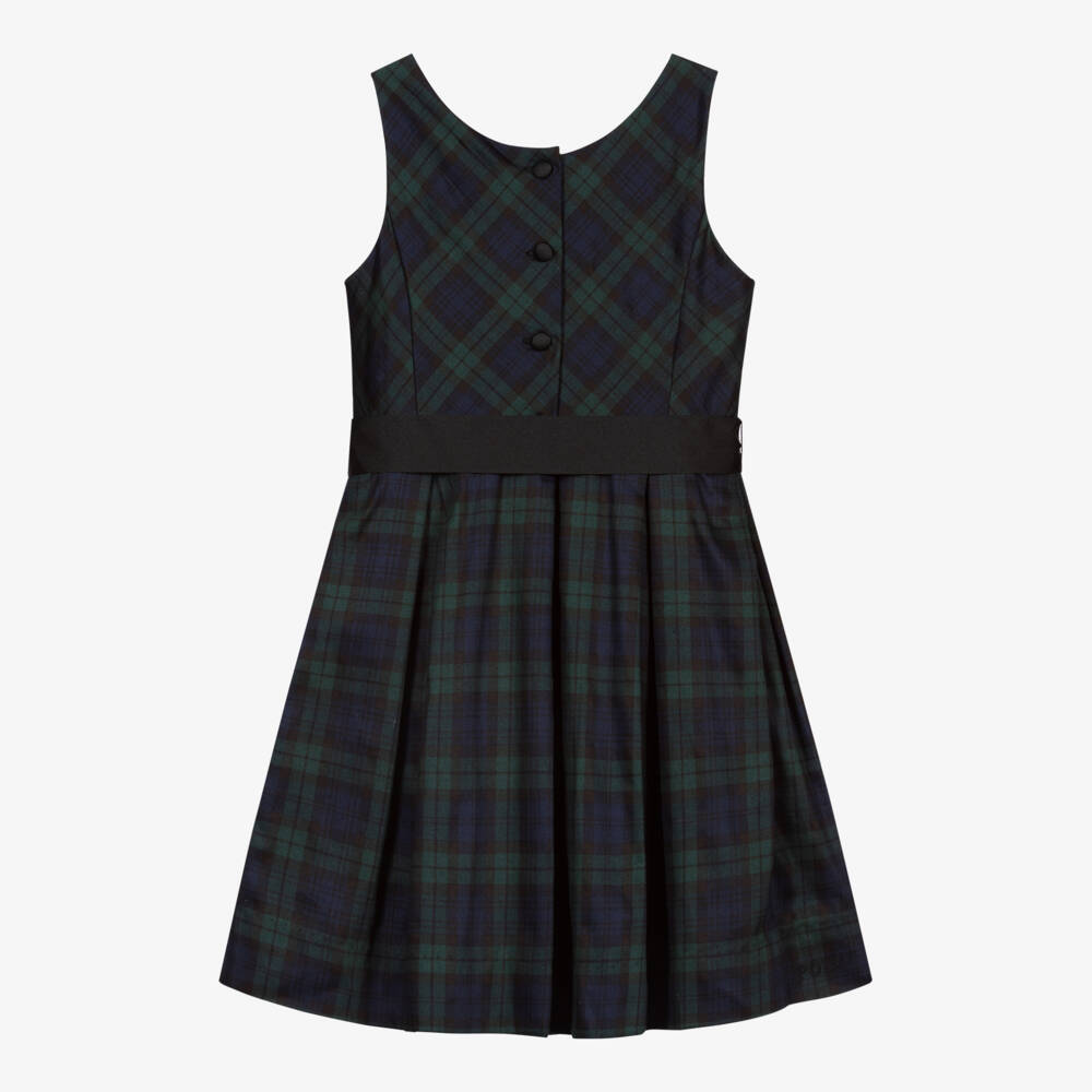 Polo Ralph Lauren-Green & Blue Tartan Dress | Childrensalon Outlet