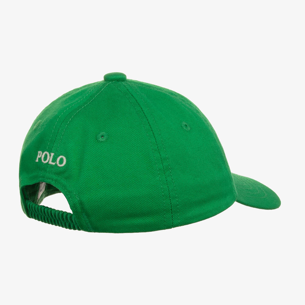 Ralph Lauren Green Cotton Baby Cap