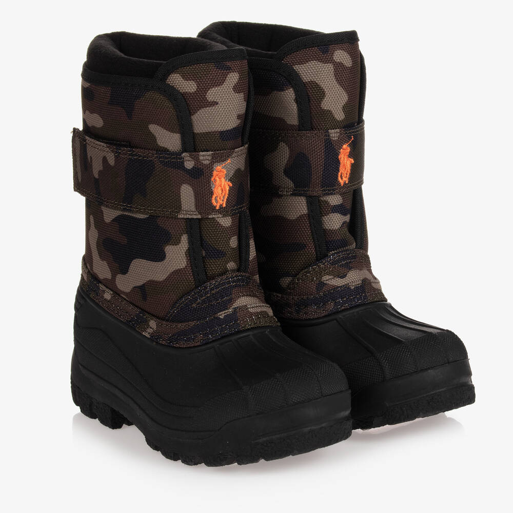 Polo Ralph Lauren - Grüne Winterstiefel | Childrensalon