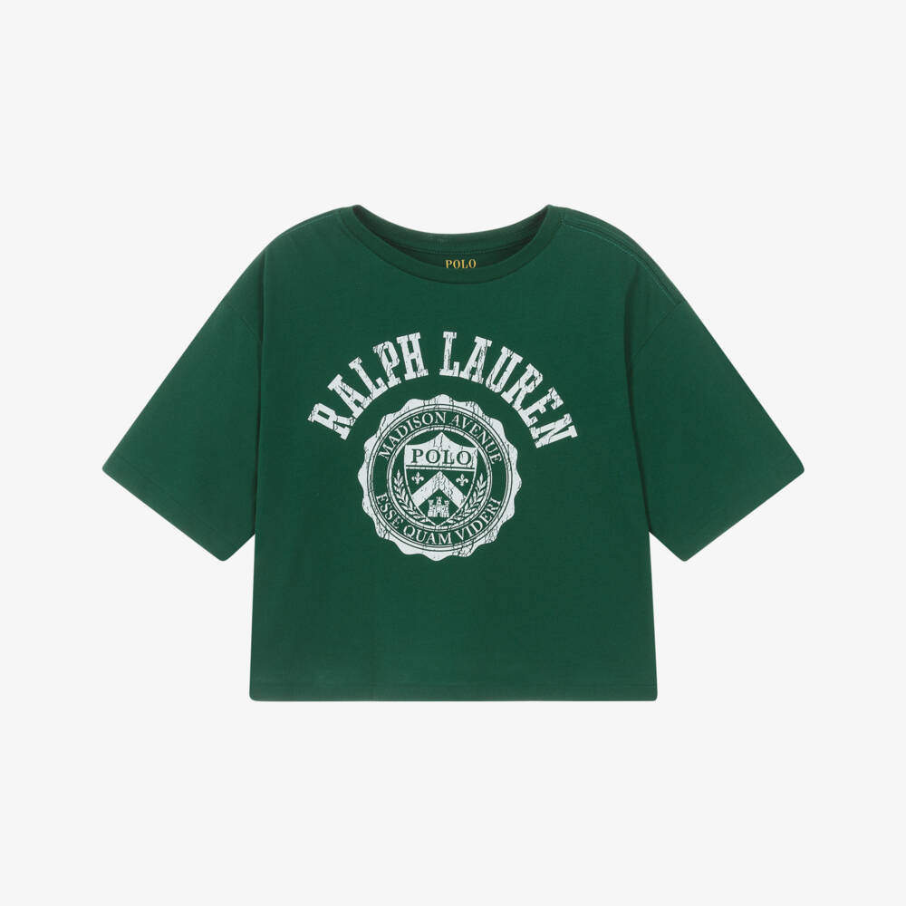 Ralph Lauren-Green Logo Tshirt | Childrensalon Outlet