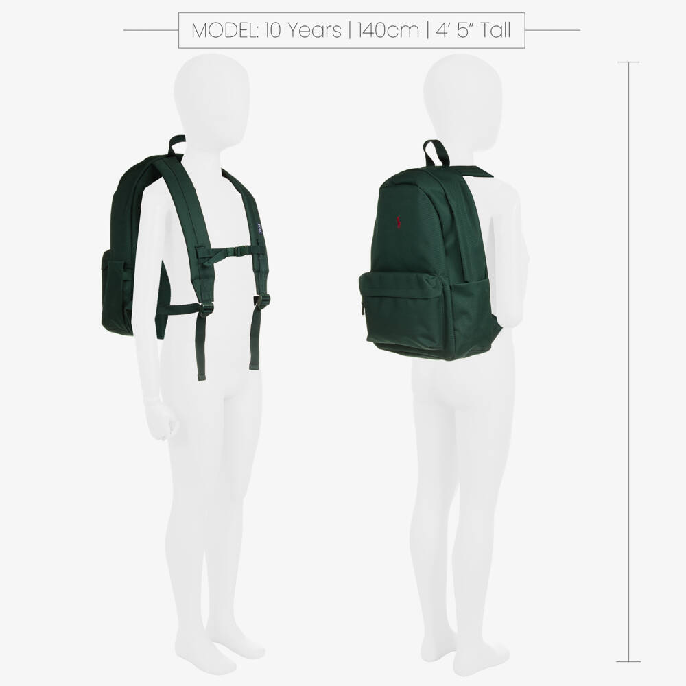 Ralph Lauren-Green Pony Backpack (44cm) | Childrensalon Outlet