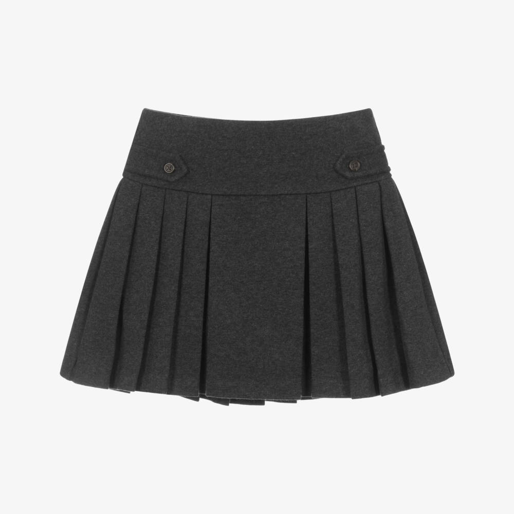 Ralph Lauren-Grey Pleated Skort | Childrensalon Outlet