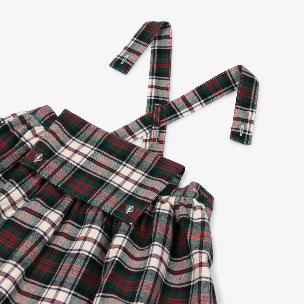 Ralph Lauren-Ivory Babygrow And Tartan Dress Set | Childrensalon Outlet